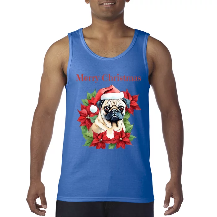 Ugly Sweater All I Want For Christmas Is My Pug Xmas Gift Tank Top