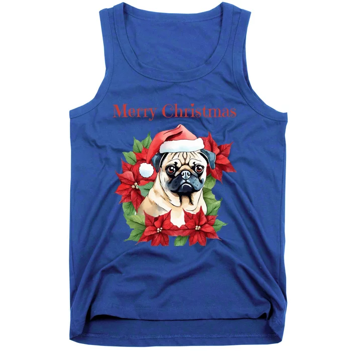 Ugly Sweater All I Want For Christmas Is My Pug Xmas Gift Tank Top