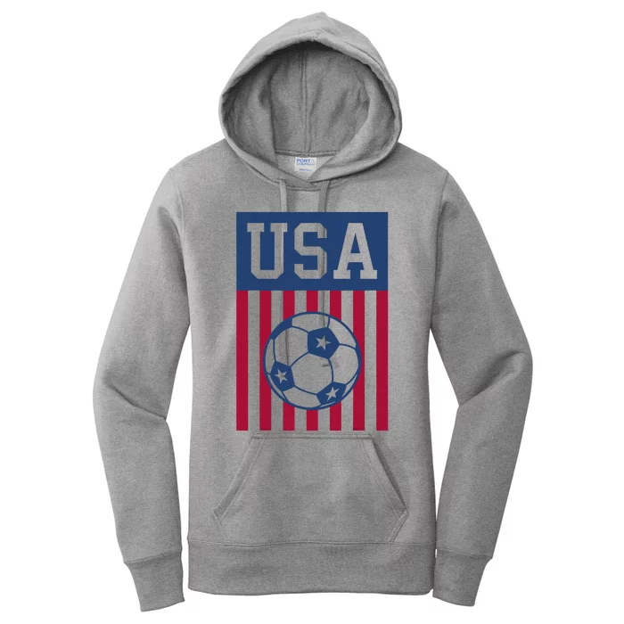 Usa Soccer American Women's Pullover Hoodie