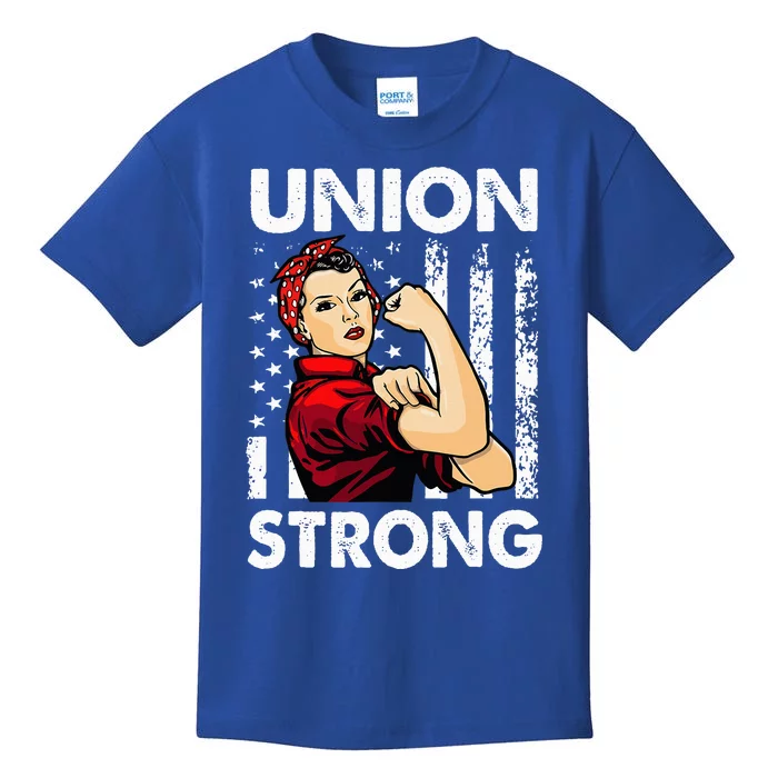 Union Strong And Solidarity Union Proud Labor Day Kids T-Shirt