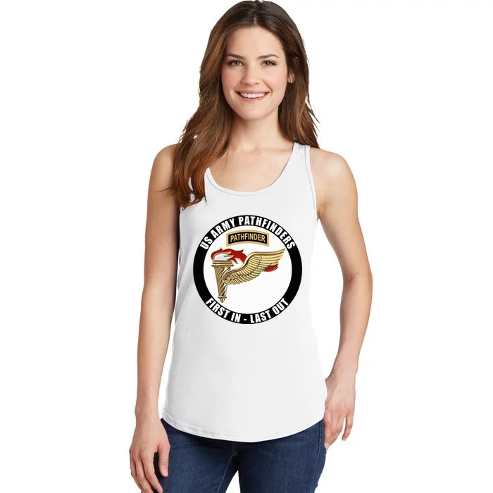 United States Army Pathfinder Military Veteran Ladies Essential Tank