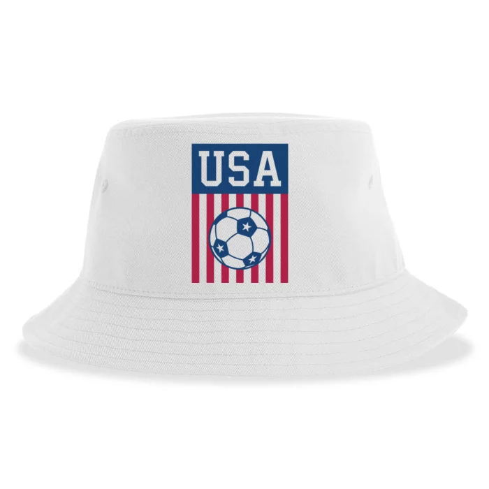 USA Soccer American Soccer Fan Sustainable Bucket Hat