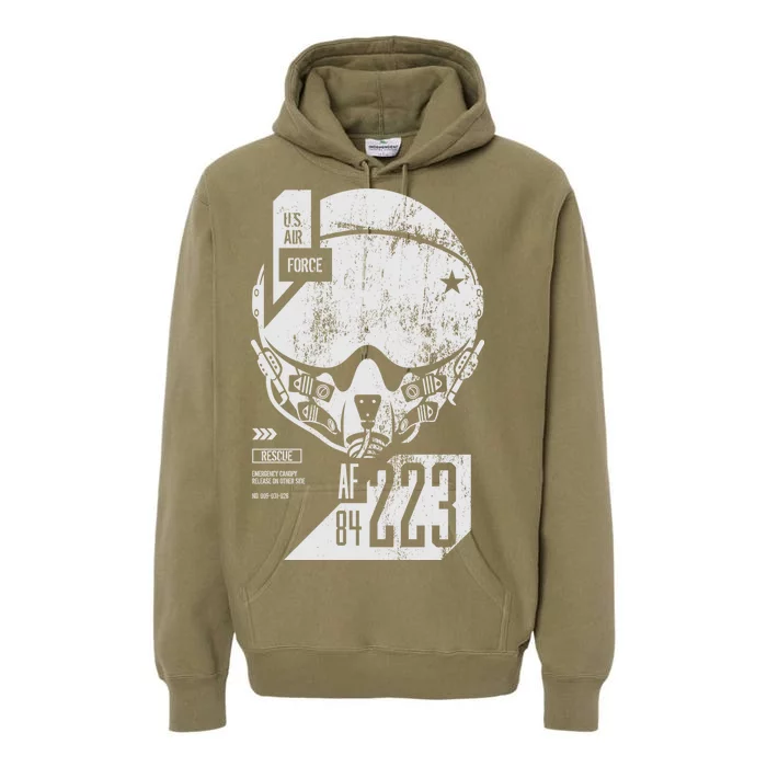 USAF Superior Pilot Helmet Premium Hoodie