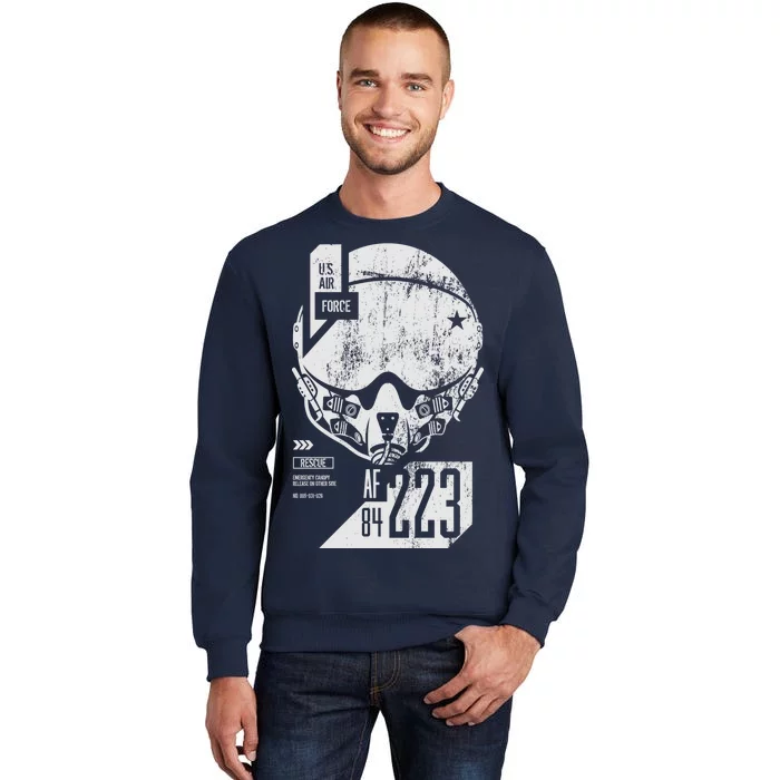 USAF Superior Pilot Helmet Tall Sweatshirt