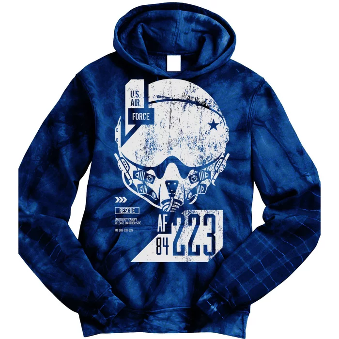 USAF Superior Pilot Helmet Tie Dye Hoodie