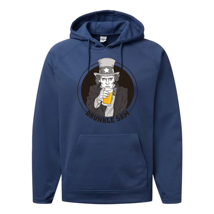 Uncle Sam Beer Performance Fleece Hoodie