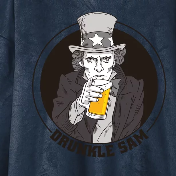 Uncle Sam Beer Hooded Wearable Blanket