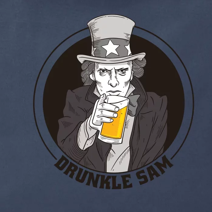 Uncle Sam Beer Zip Tote Bag