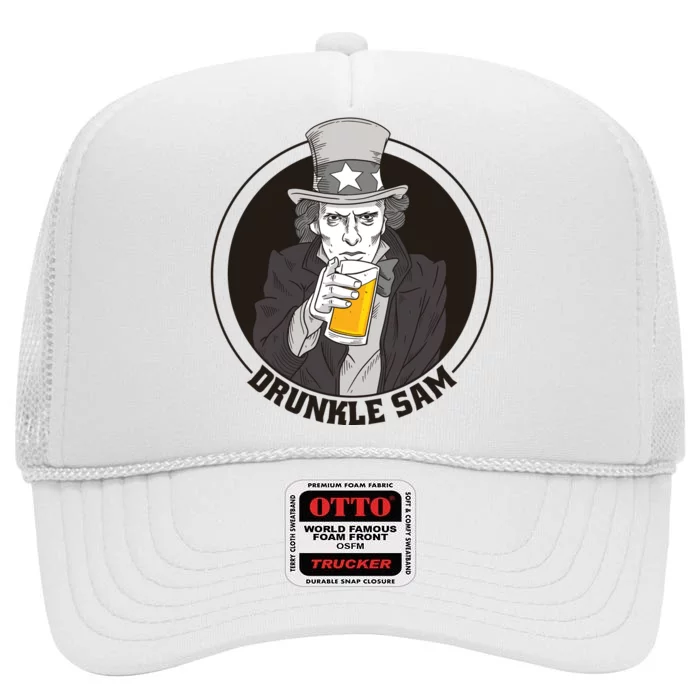 Uncle Sam Beer High Crown Mesh Trucker Hat