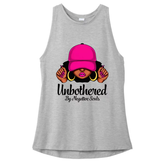 Unbothered Sassy Black Queen African American Ladies Tri-Blend Wicking Tank