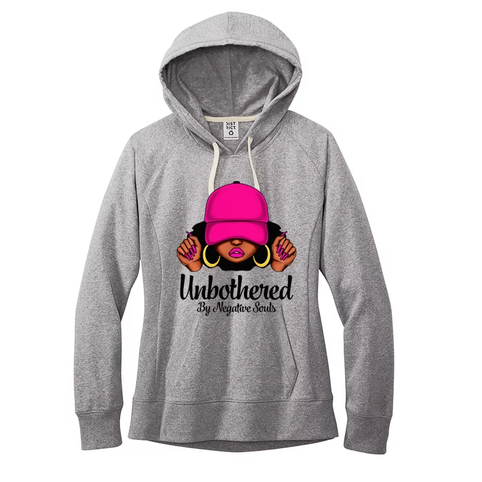 Unbothered Sassy Black Queen African American Women's Fleece Hoodie