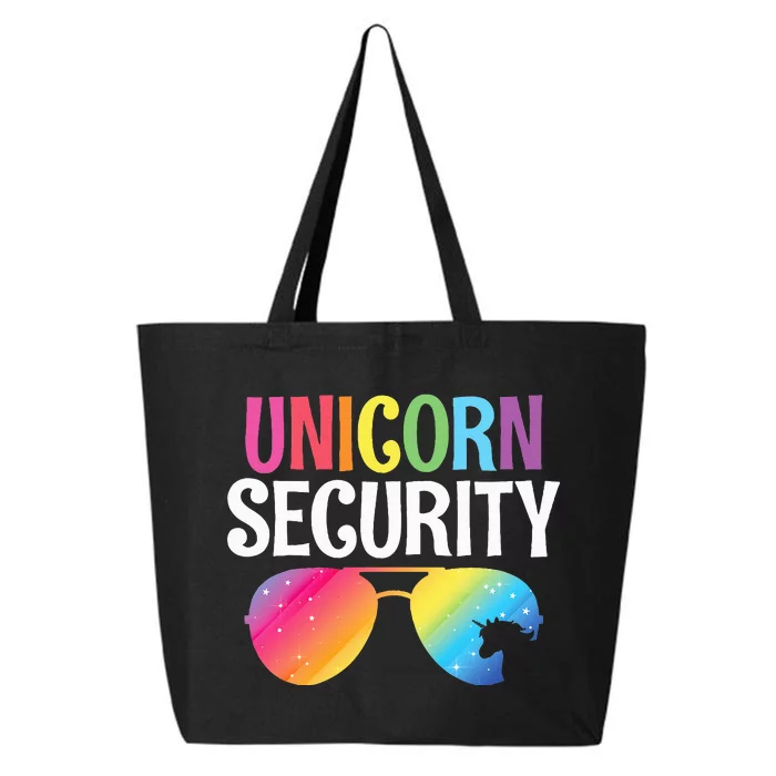 Unicorn Security Birthday Family Halloween Costume Mom Dad 25L Jumbo Tote