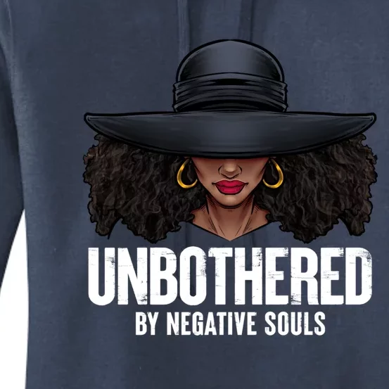 Unbothered Sassy Black Queen African American Ladies Funny Gift Cute Gift Women's Pullover Hoodie