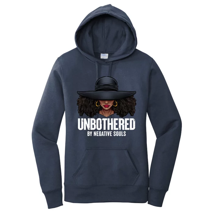 Unbothered Sassy Black Queen African American Ladies Funny Gift Cute Gift Women's Pullover Hoodie