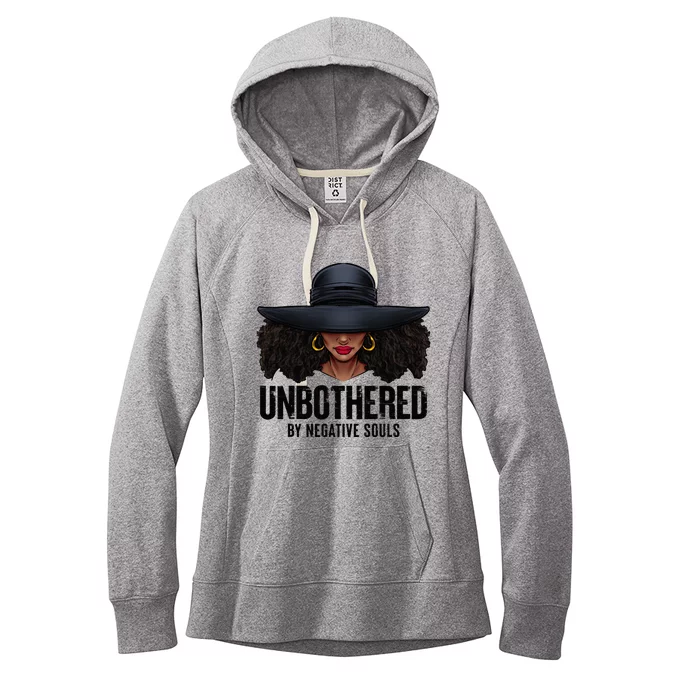 Unbothered Sassy Black Queen African American Ladies Gifts Women's Fleece Hoodie