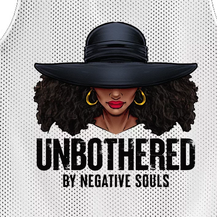 Unbothered Sassy Black Queen African American Ladies Gifts Mesh Reversible Basketball Jersey Tank