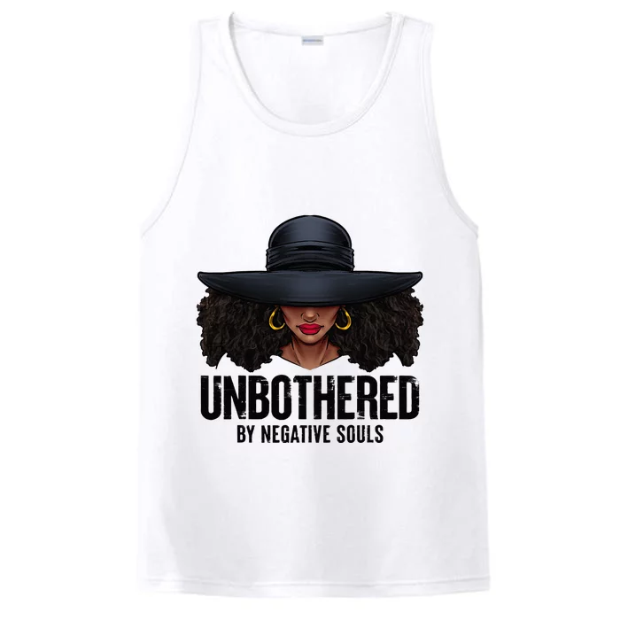 Unbothered Sassy Black Queen African American Ladies Gifts Performance Tank