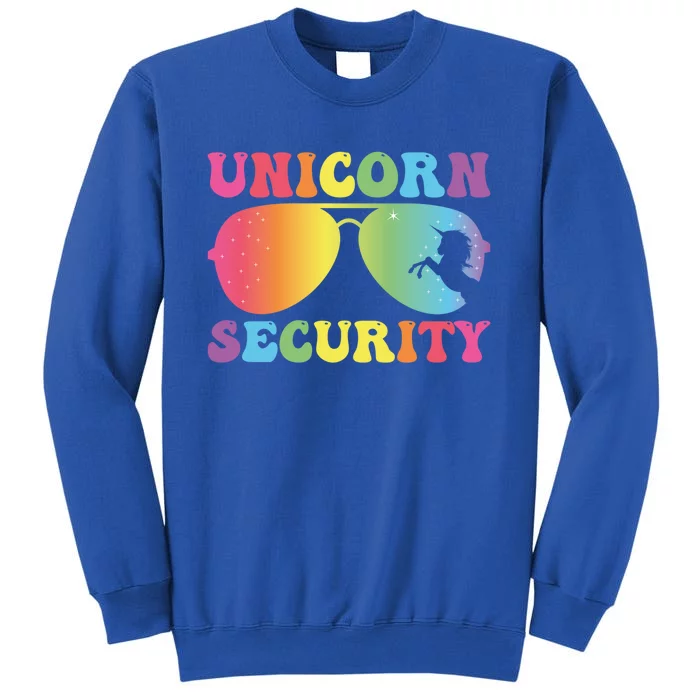 Unicorn Security Birthday Family Halloween Costume Mom Dad Cute Gift Tall Sweatshirt