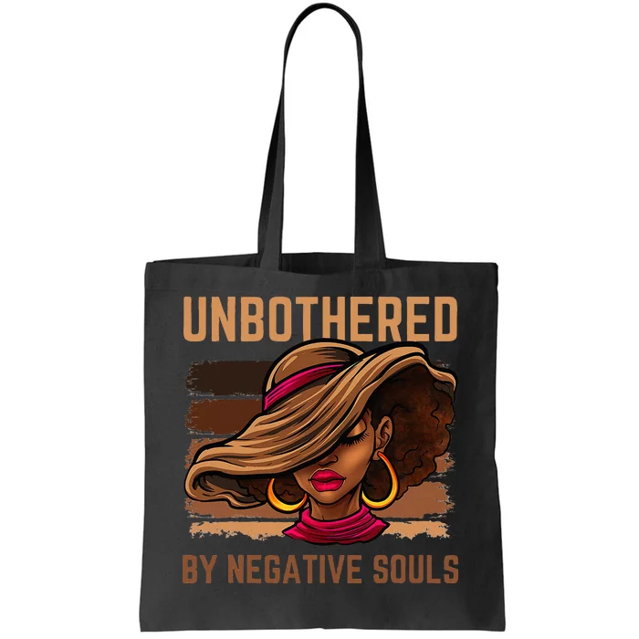 Unbothered Sassy Black Queen African American Wo Ladies Tote Bag