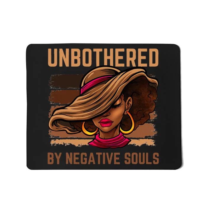 Unbothered Sassy Black Queen African American Wo Ladies Mousepad