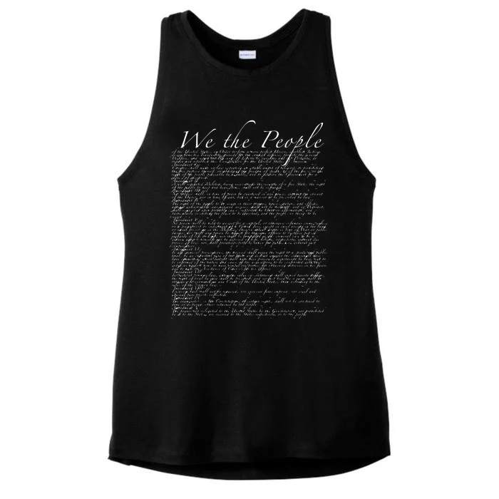 United States Bill Of Rights US Constitution Ladies Tri-Blend Wicking Tank