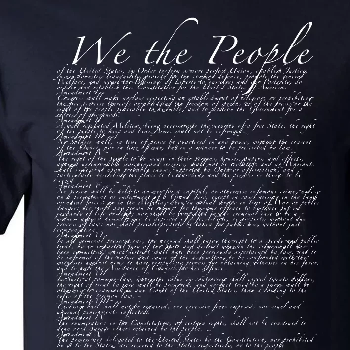 United States Bill Of Rights US Constitution Tall T-Shirt