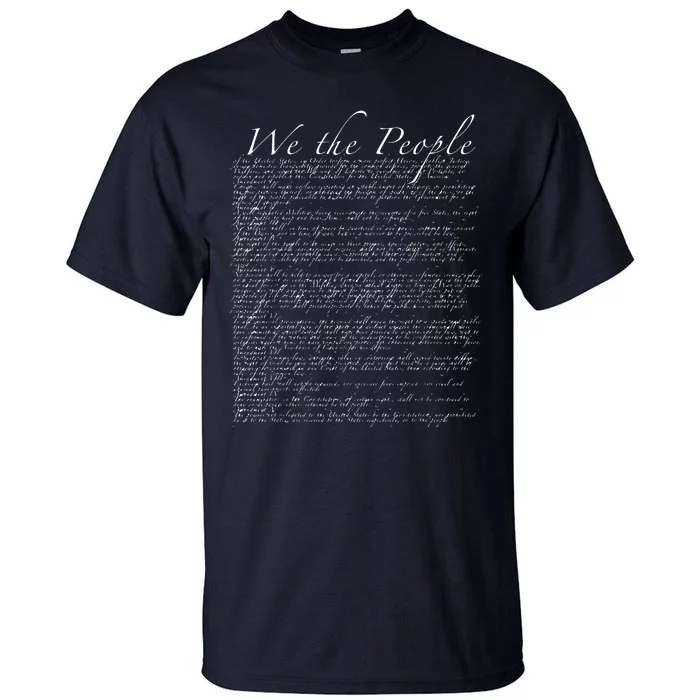 United States Bill Of Rights US Constitution Tall T-Shirt