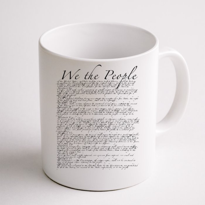 United States Bill Of Rights US Constitution Front & Back Coffee Mug