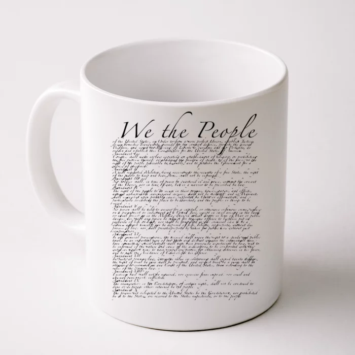 United States Bill Of Rights US Constitution Front & Back Coffee Mug