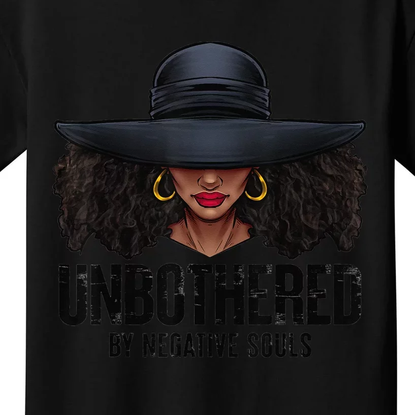 Unbothered Sassy Black Queen African American Ladies Gifts Kids T-Shirt