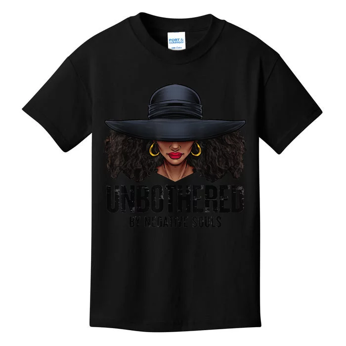 Unbothered Sassy Black Queen African American Ladies Gifts Kids T-Shirt