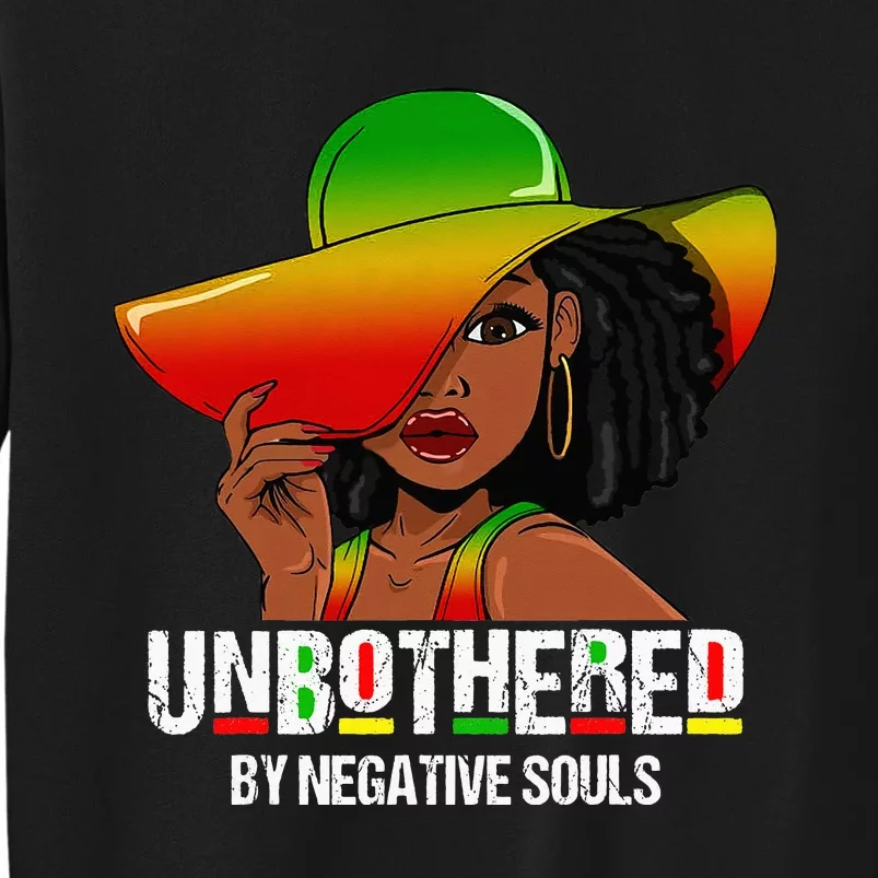 Unbothered Sassy Black Queen African American Ladies Tall Sweatshirt