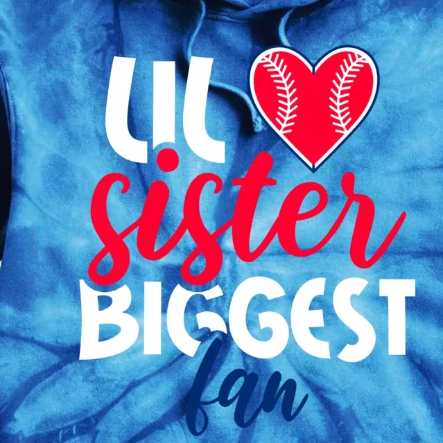 Ul Sister Biggest Fan In Baseball Gift Tie Dye Hoodie