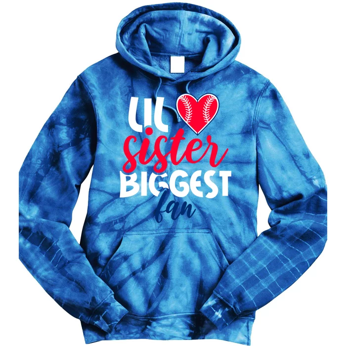 Ul Sister Biggest Fan In Baseball Gift Tie Dye Hoodie