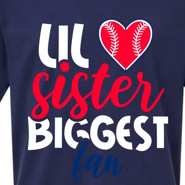 Ul Sister Biggest Fan In Baseball Gift Sueded Cloud Jersey T-Shirt