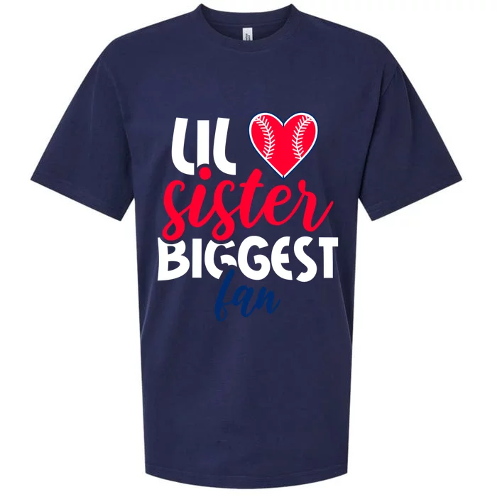 Ul Sister Biggest Fan In Baseball Gift Sueded Cloud Jersey T-Shirt