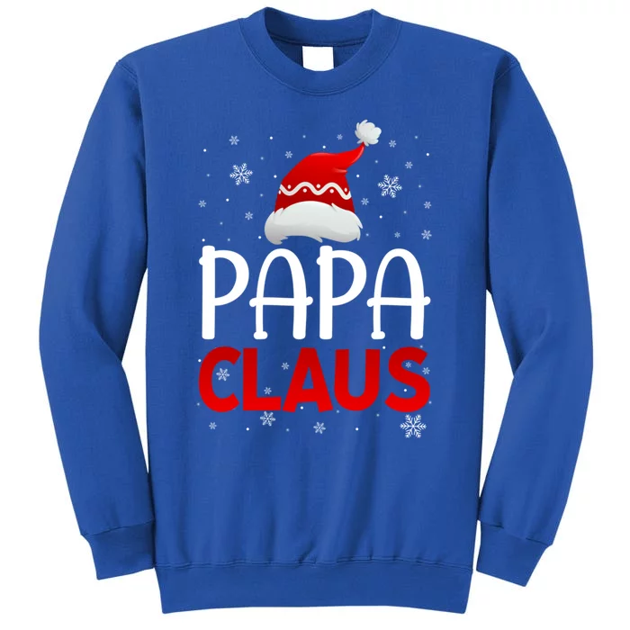 Ugly Sweater Christmas Matching Costume Papa Claus Gift Tall Sweatshirt