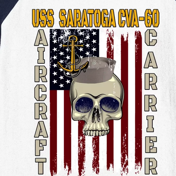 Uss Saratoga Cvameaningful Gift60 Veterans Day Dad Son Grandpa Gift Baseball Sleeve Shirt