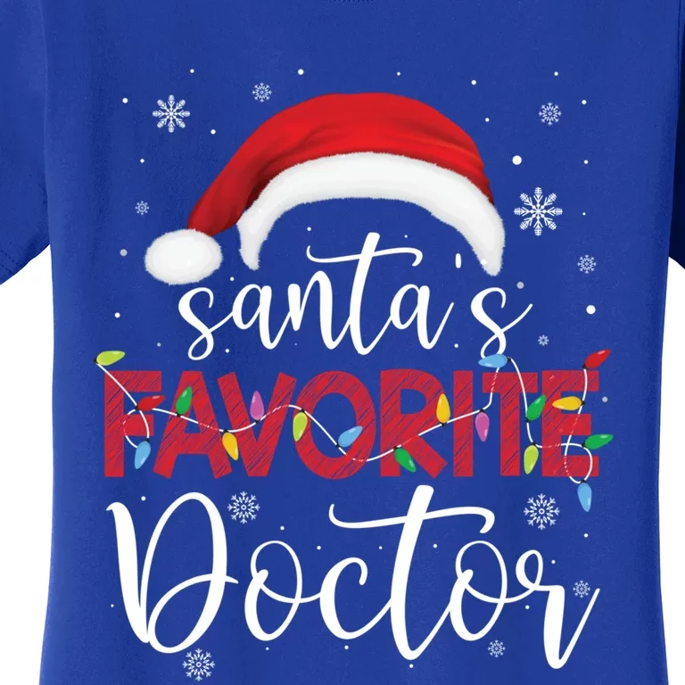 Ugly Sweater Christmas SantaS Favorite Doctor Xmas Cute Gift Women's T-Shirt