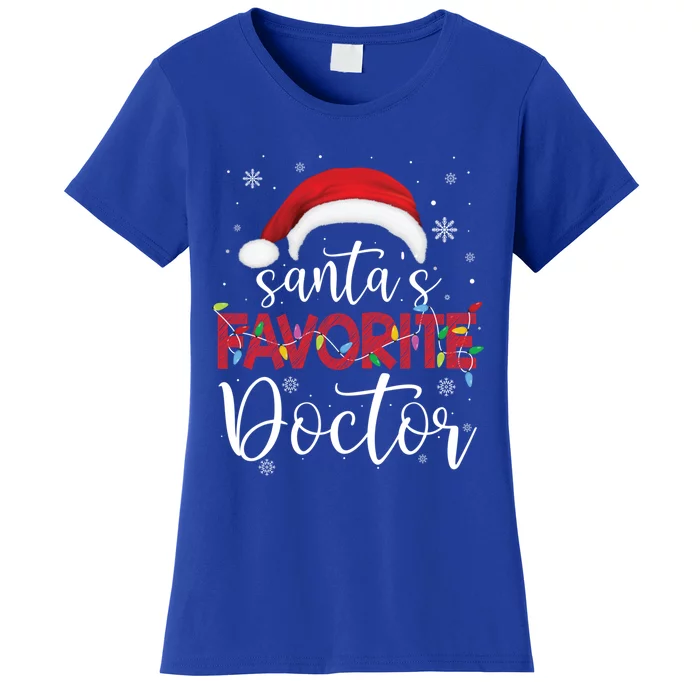 Ugly Sweater Christmas SantaS Favorite Doctor Xmas Cute Gift Women's T-Shirt