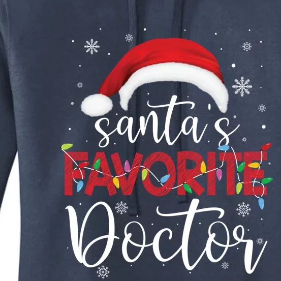 Ugly Sweater Christmas SantaS Favorite Doctor Xmas Cute Gift Women's Pullover Hoodie