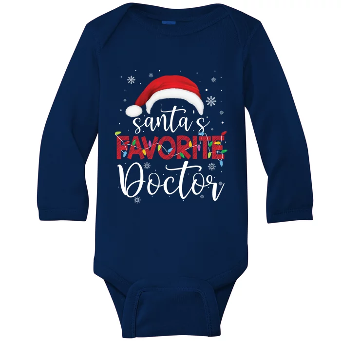 Ugly Sweater Christmas SantaS Favorite Doctor Xmas Cute Gift Baby Long Sleeve Bodysuit