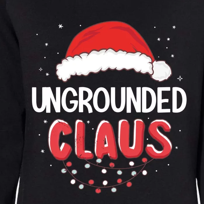 Ungrounded Santa Claus Christmas Matching Costume Great Gift Womens California Wash Sweatshirt