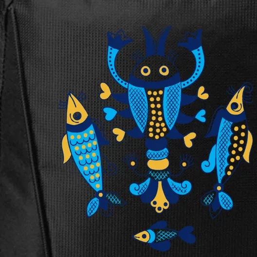 Ukrainian Sea Creatures City Backpack