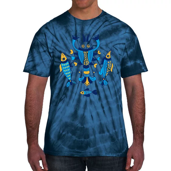 Ukrainian Sea Creatures Tie-Dye T-Shirt