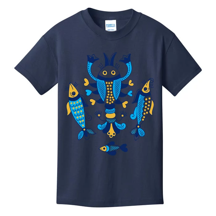 Ukrainian Sea Creatures Kids T-Shirt