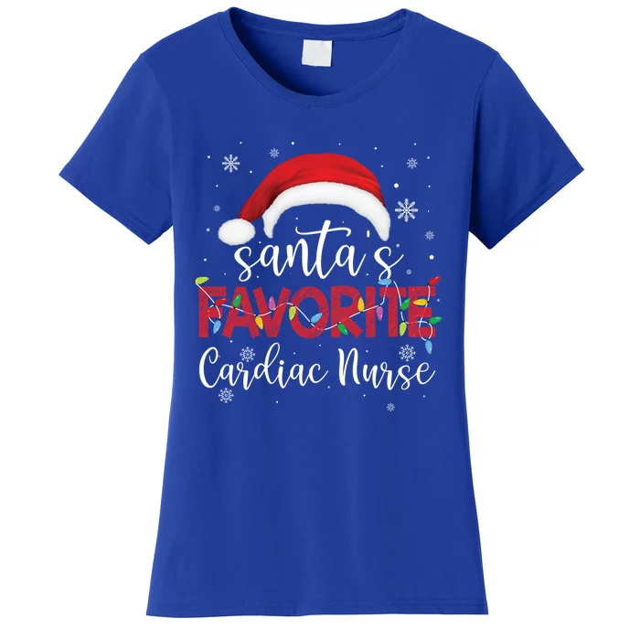 Ugly Sweater Christmas Santas Favorite Cardiac Nurse Xmas Cool Gift Women's T-Shirt