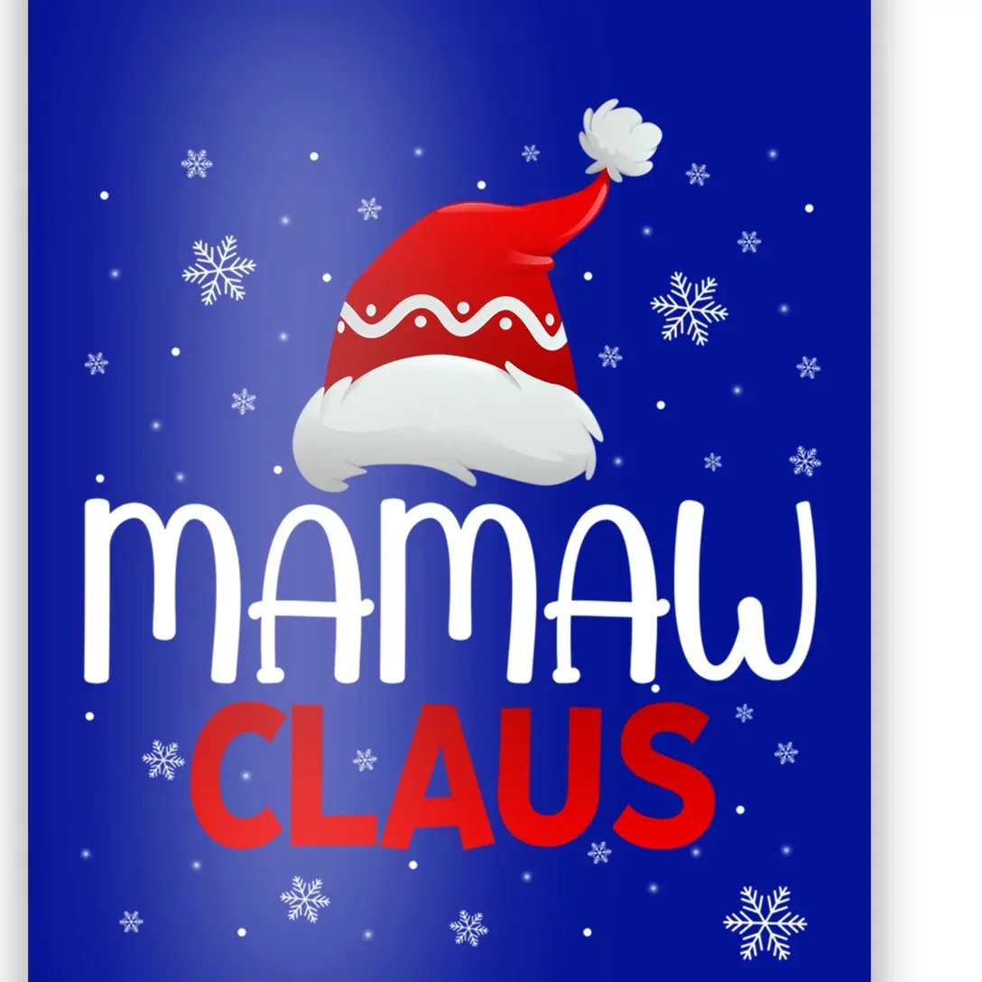 Ugly Sweater Christmas Matching Costume Mamaw Claus Gift Poster