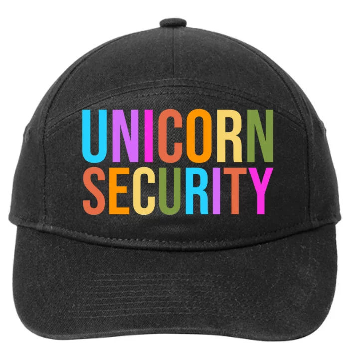 Unicorn Security Colorful 7-Panel Snapback Hat