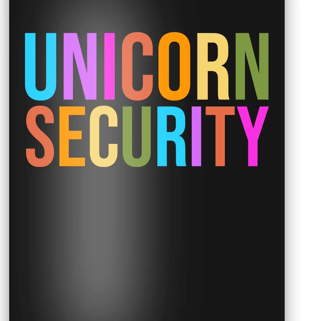 Unicorn Security Colorful Poster